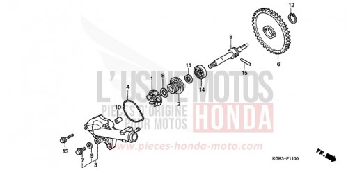 WATER PUMP VT125C2Y de 2000